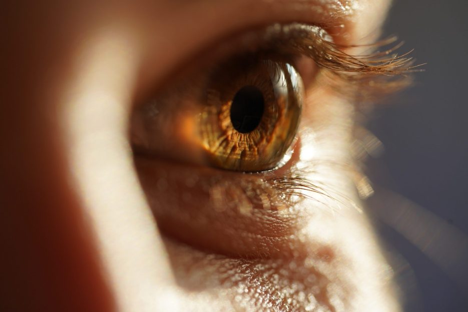 An image of a human eye