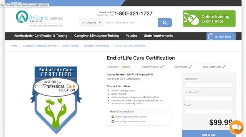Institute for Professional Care Education-End of Life Care Certification-min