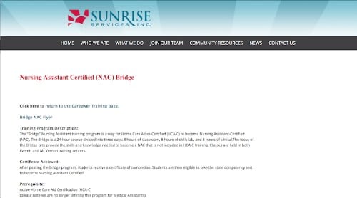 Sunrise Services-Nursing Assistant Certified NAC Bridge-min