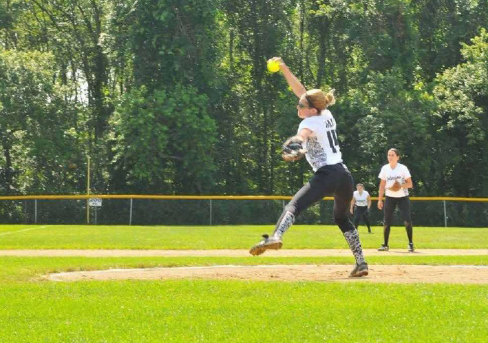 Brittany Nali Playing Softball